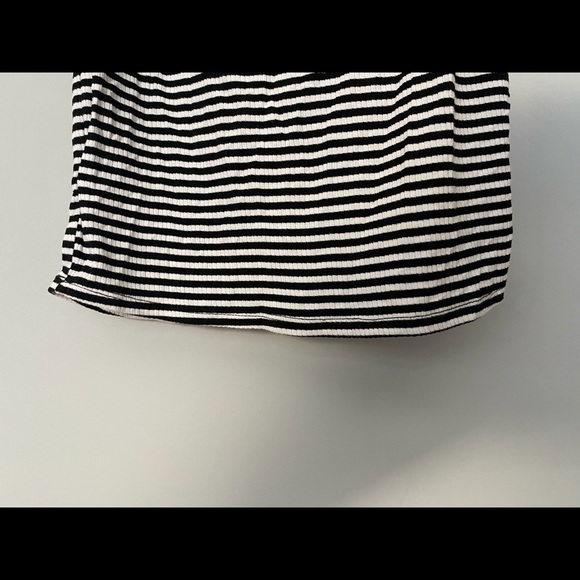 Rolls Coster B + W Striped Bodycon Midi Dress - Picture 5 of 7